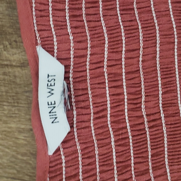 Nine West Coral Puff Sleeve Top Woman Size M-XL - Picture 2 of 8